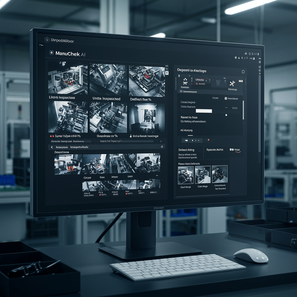 ManuCheck AI dashboard showing assembly line analytics